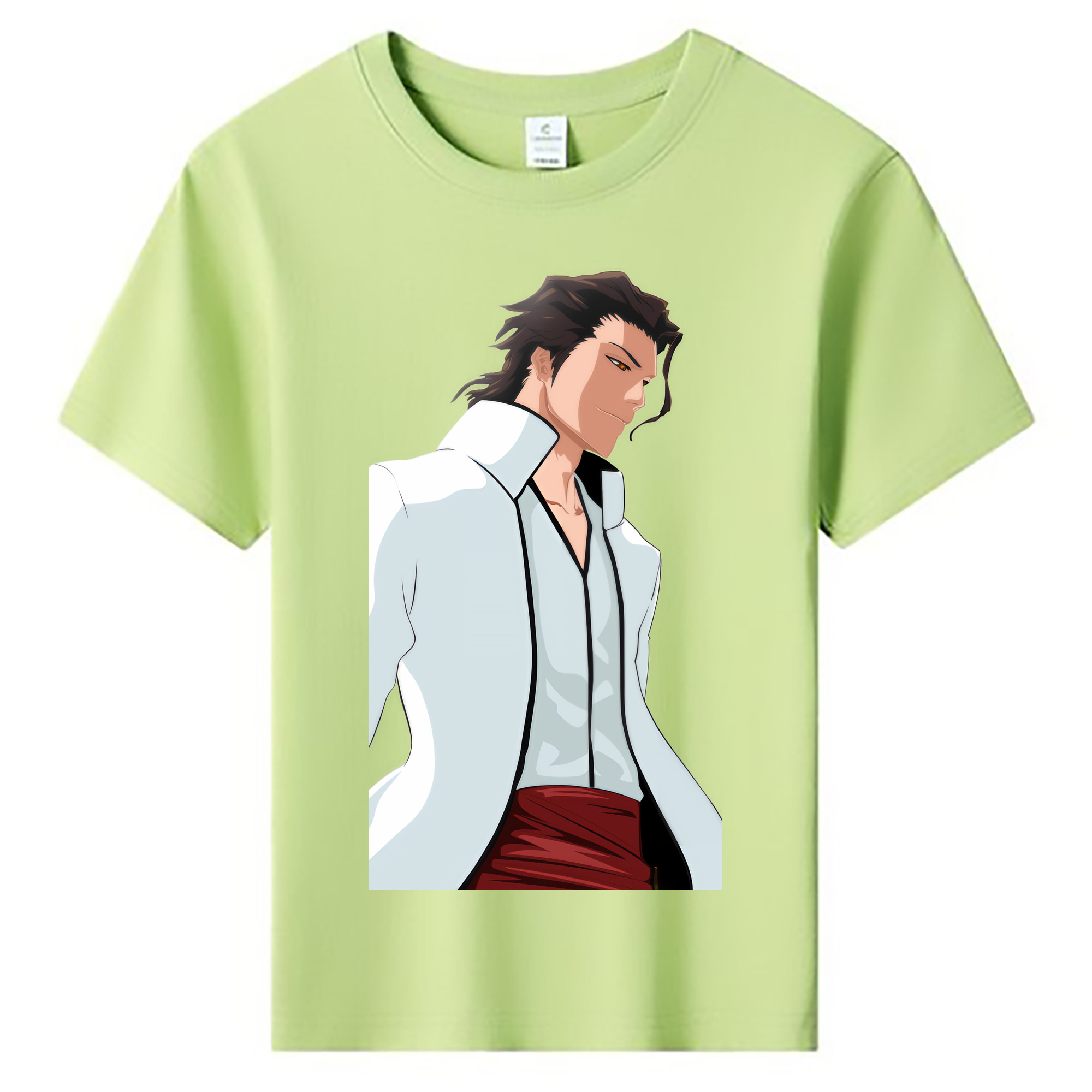 （画像用） ブリーチ 藍染 惣右介（あいぜん そうすけ） BLEACH Aizen Sousuke 綿100％キッズTシャツ（フロントプリント）